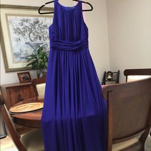 Beautiful elegant purple/cobalt blue evening dress